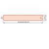 Vurenhout geschaafd & geploegd met velling 18,5x90 mm